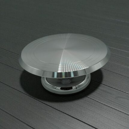 ALUMINIUM ROTATING CAKE TRAY WITH STAND