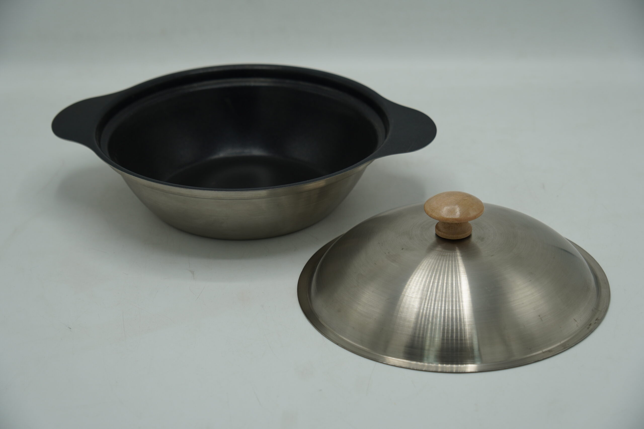 STEEL WOK NON STICK 21CM